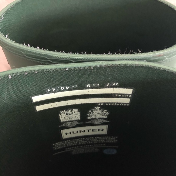 Hunter green women’s boot. EUC. 9 - Picture 5 of 6